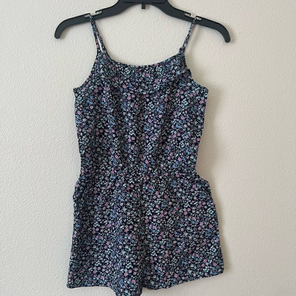 H&M Ruffle Floral Girls Romper Size 10-11Y NWOT